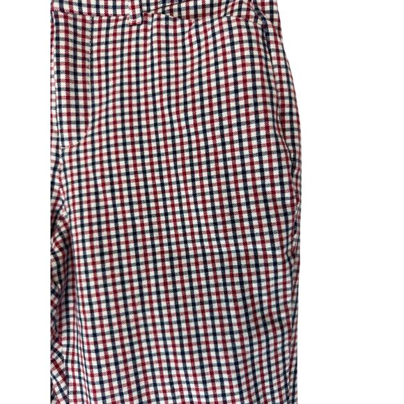 Old Navy Red Plaid Office Work Business High-Rise Pixie Pants Size 2 Petite - Picture 6 of 12